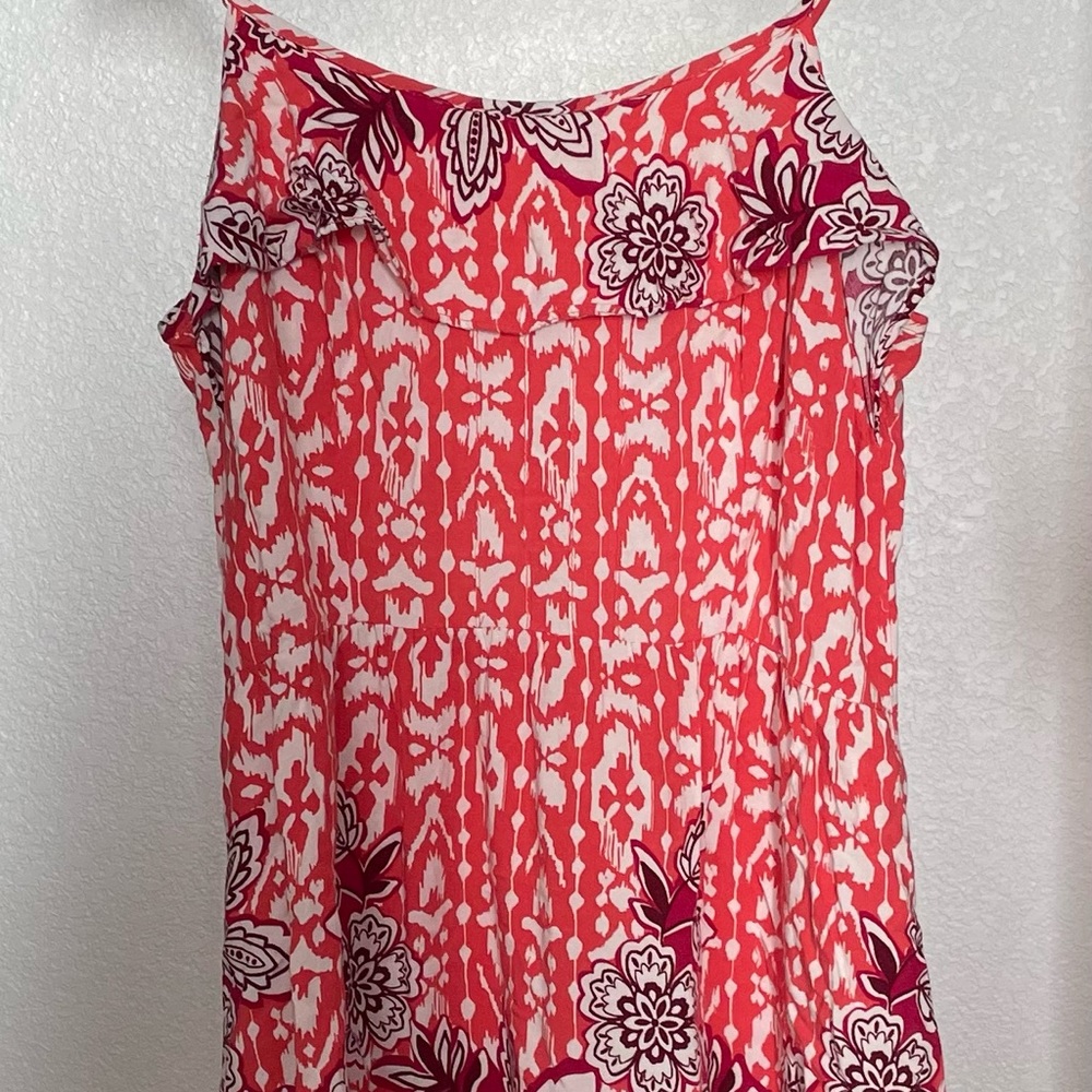 Pink and white short strapless dress from Target at a bargain price!